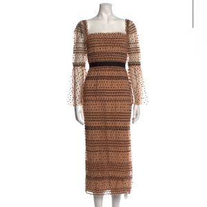 Self Portrait Shirred Dress